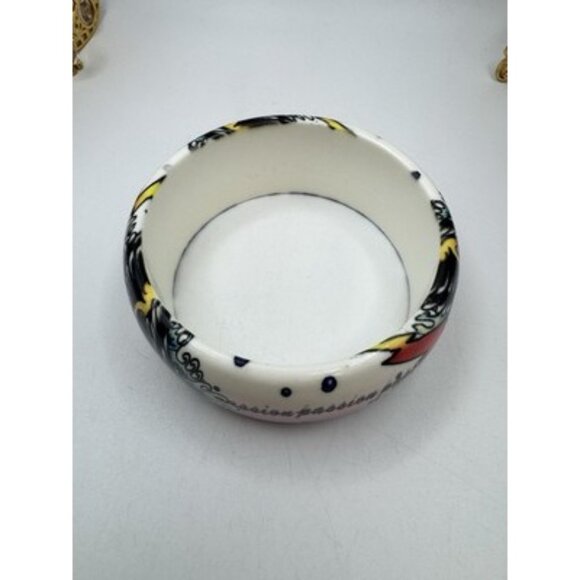 Eagle Passion Graphic Color Print Tatoo Style Lucite Bangle Bracelet Dragons - Picture 7 of 8